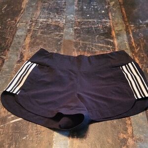 Athleta  Bkack Shorts with Striped Details